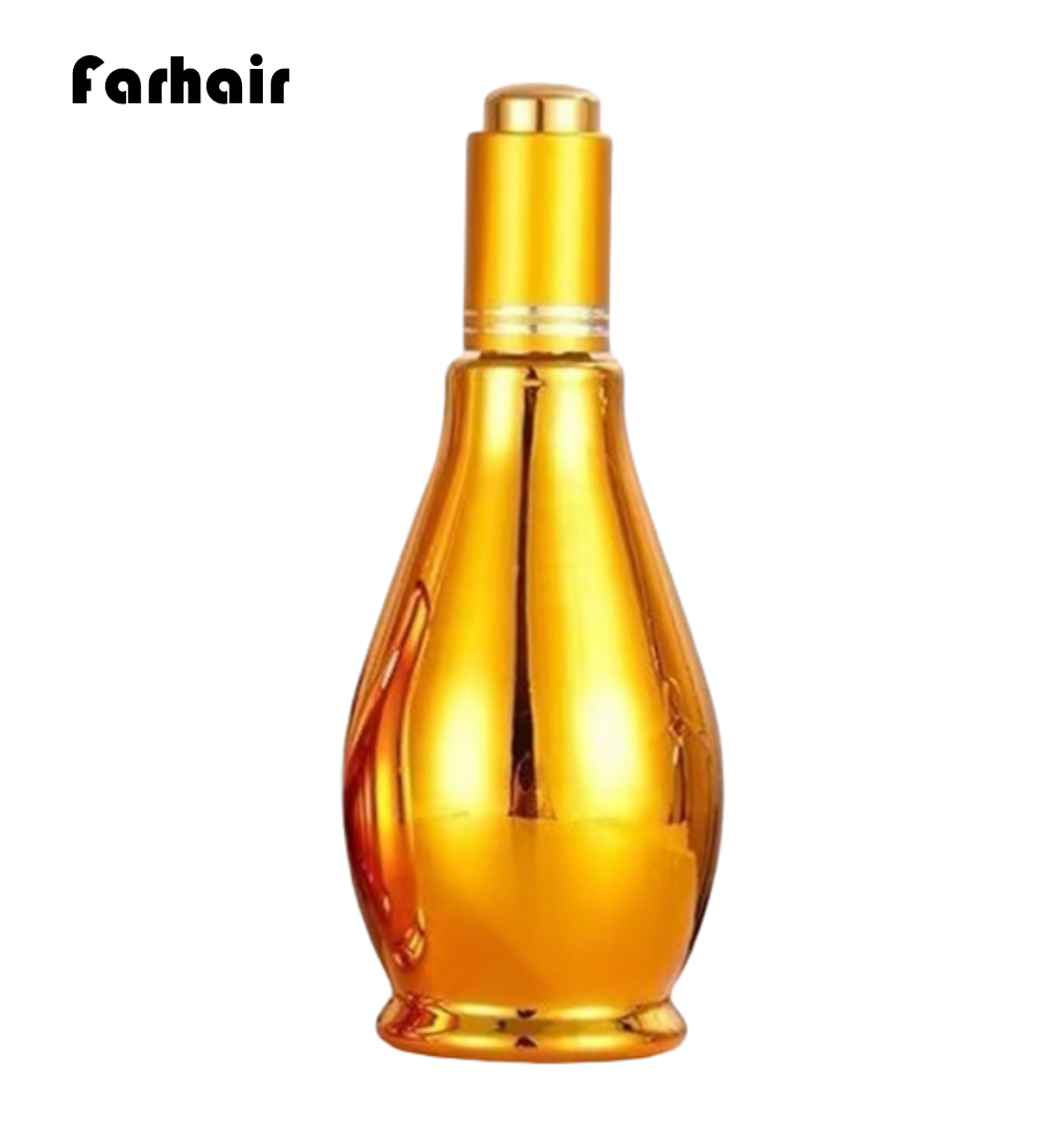 5443534复的 50ml Golden Bottle Genotype Hair Growth Lotion Pump Bottle - Image 1